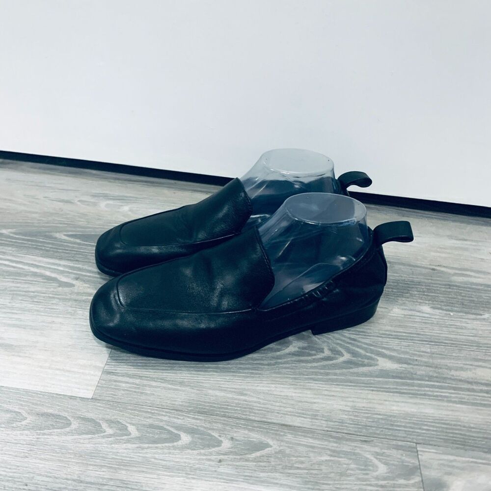 Reiss 9 Black Leather Loafer Ainsley $265 - Picture 3 of 6